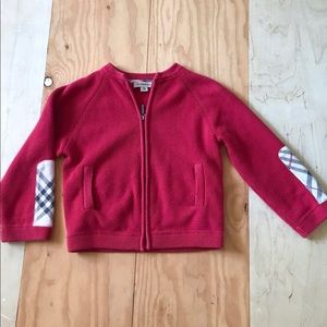 Burberry zipped sweater